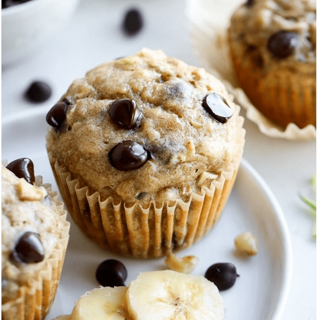 Gluten Free Chocolate Chip Zucchini Muffin