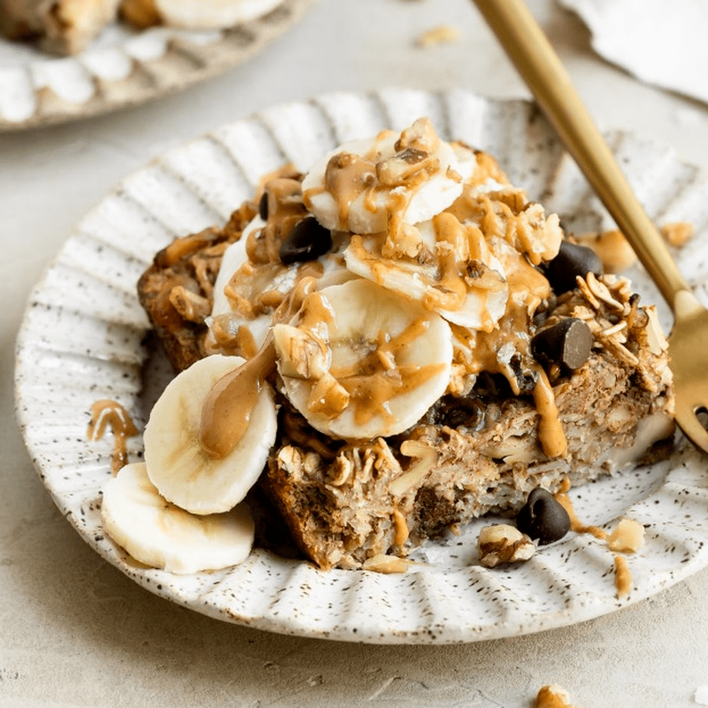 Banana Chocolate Chip Baked Oatmeal
