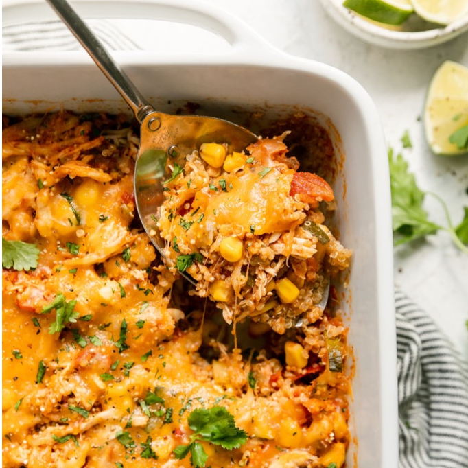 Chipotle Quinoa Casserole with Chicken