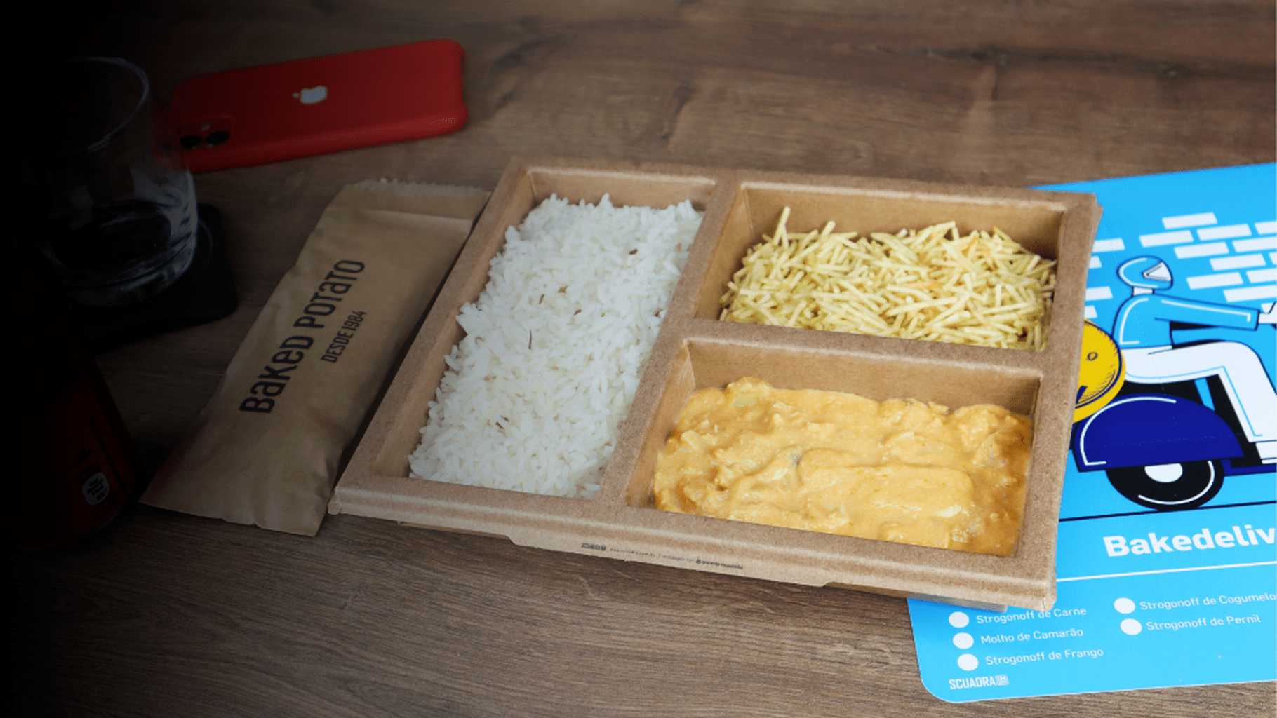 (Lista de espera) Bandeja 3, 4 ou 5 divis&oacute;rias de papel para delivery de comida