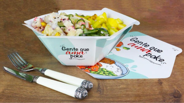 (Lista de espera) Bowl em papel para delivery de comida