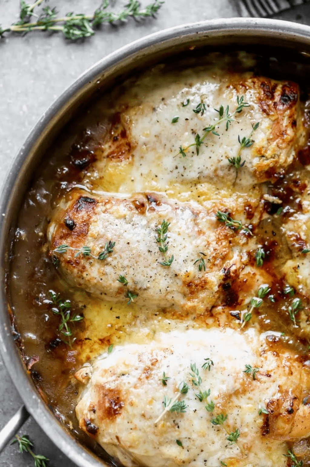 French Onion Chicken Skillet