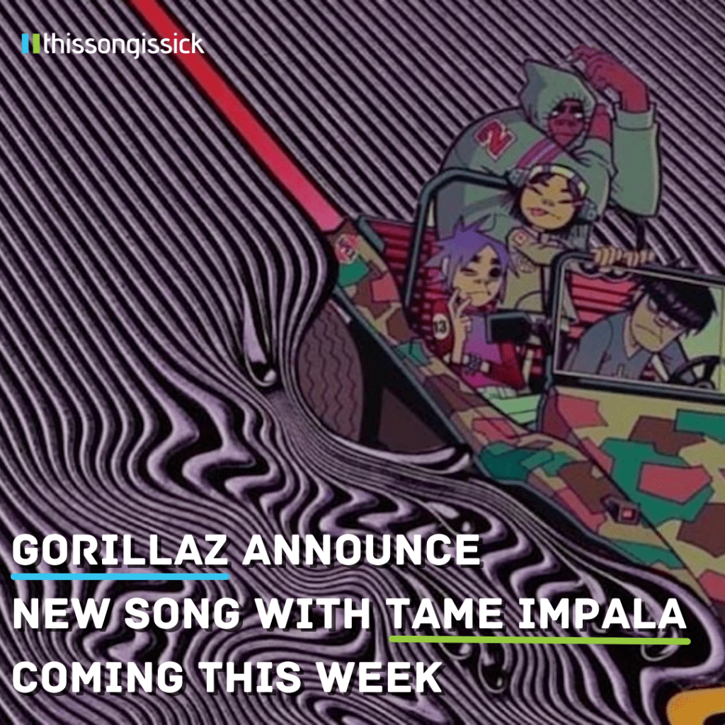 Gorillaz x Tame Impala Announce New Song