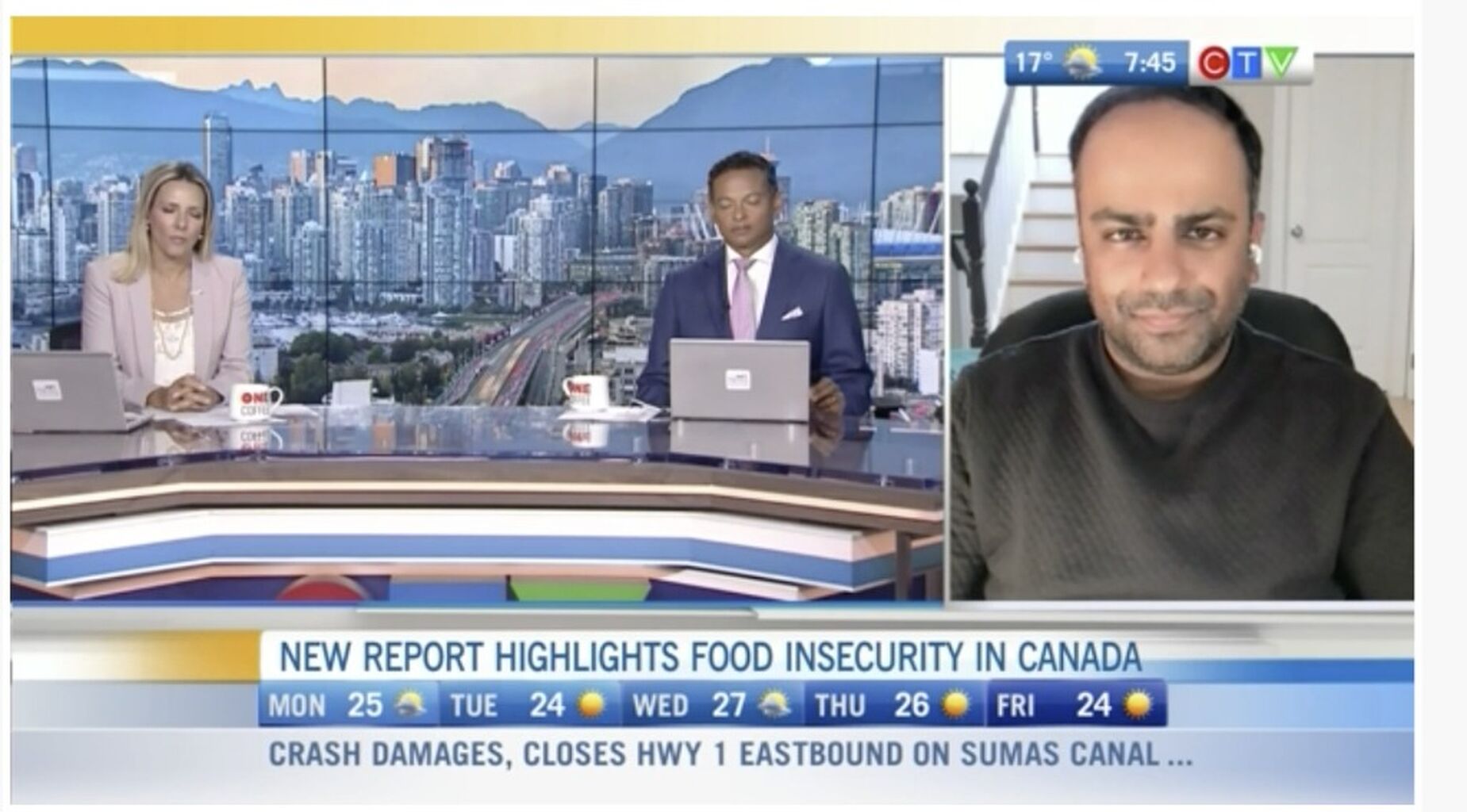 CTV Morning Live Vancouver: New Report Highlights Food Insecurity in Canada