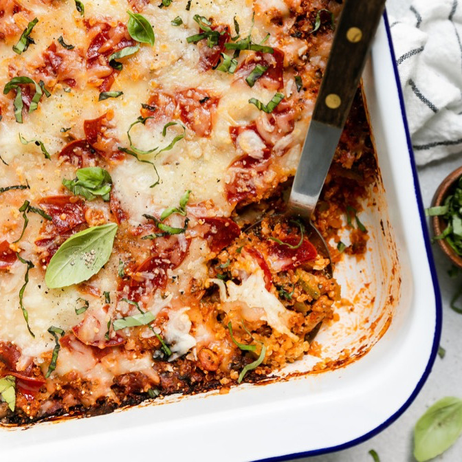 Quinoa Pizza Casserole