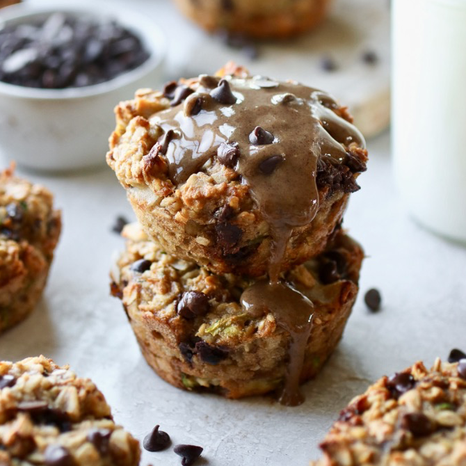 Zucchini Baked Oatmeal Cups