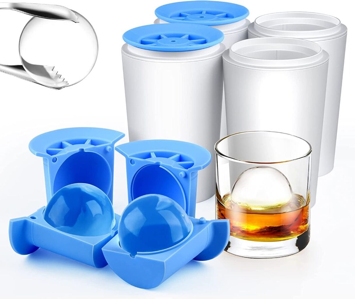 Clear Ice Sphere Maker-4 Pack