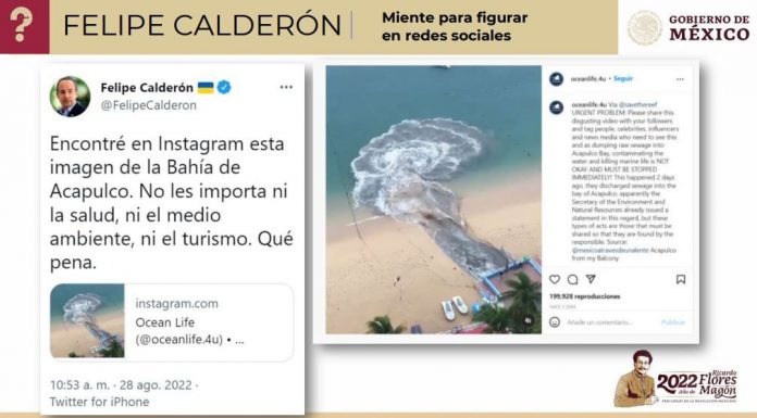 Calder&oacute;n dijo la verdad, Vilchis minti&oacute;; comprueban que video de derrame s&iacute; fue en playa de Acapulco