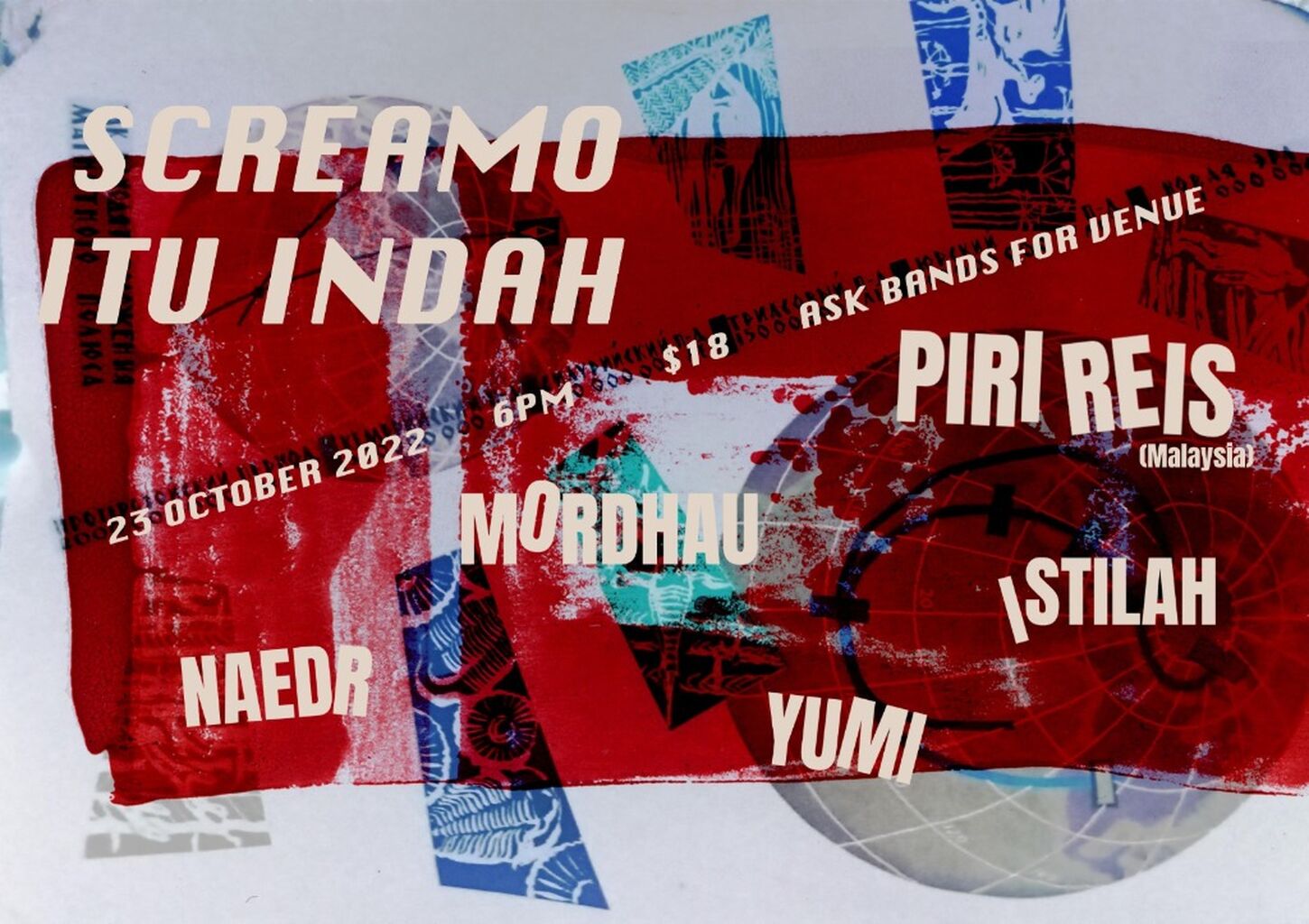 23 Oct 2022 | Ask bands for venue, SINGAPORE | SGD18 | Online Purchase Only