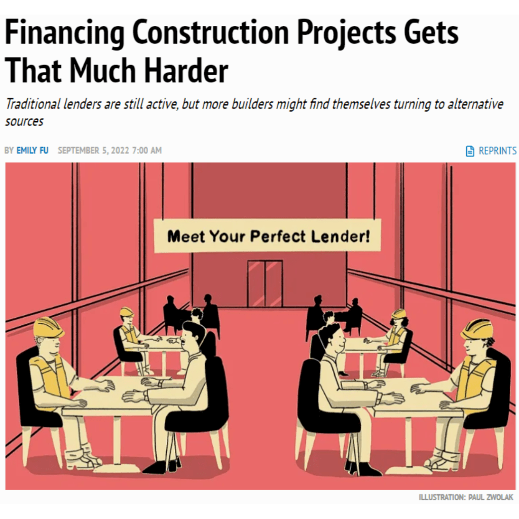 Commercial Observer -  Financing Construction Projects Gets That Much Harder