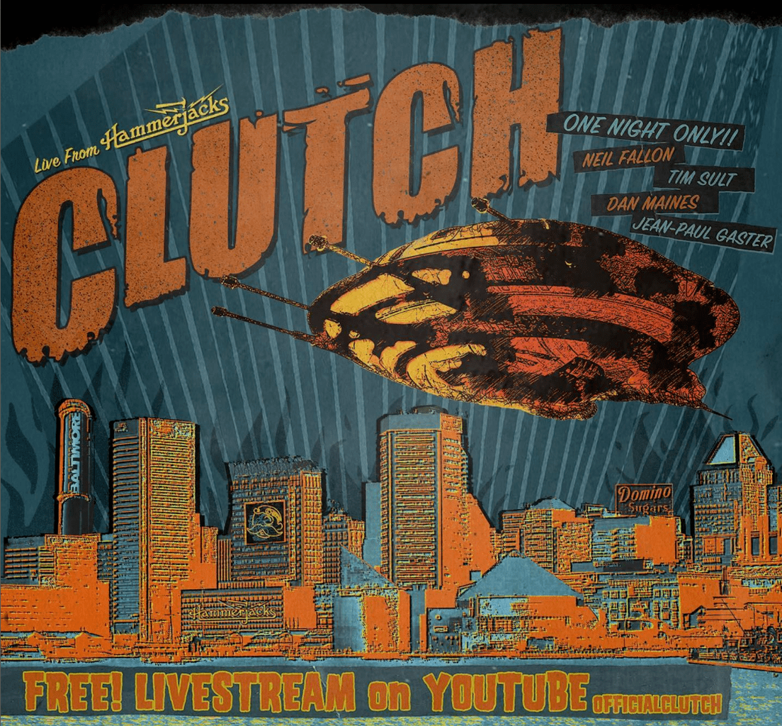 FREE LIVESTREAM - Clutch - Sunrise on Slaughter Beach Record Release Party (Live from Hammerjack's, Baltimore MD)