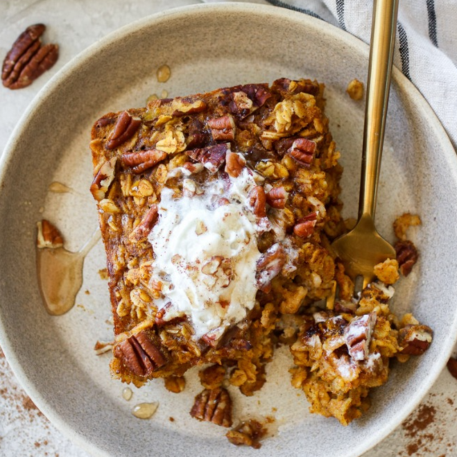Pumpkin Baked Oatmeal (reel)