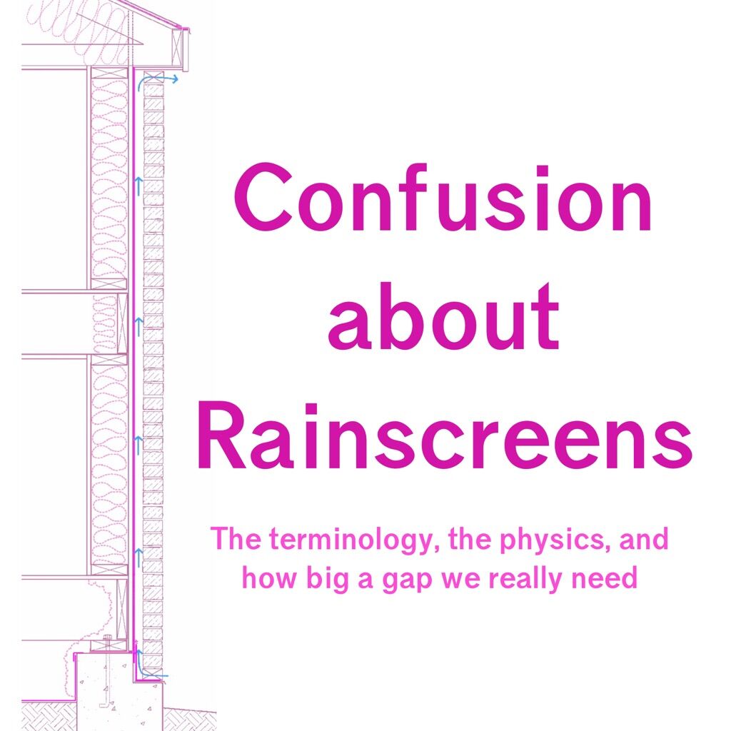 Confusion about Rainscreens