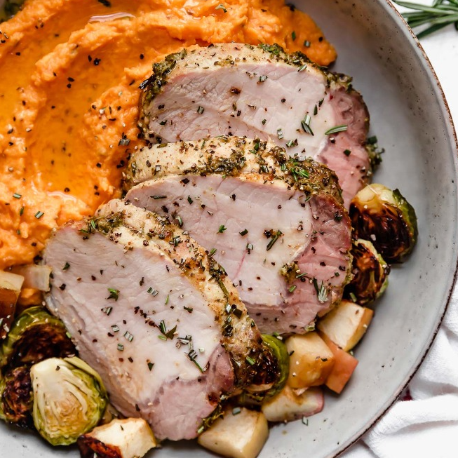 One Pan Pork Loin with Brussels (static)