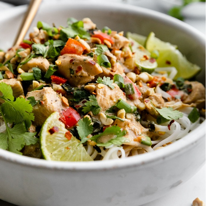Slow Cooker Thai Peanut Chicken (static post)
