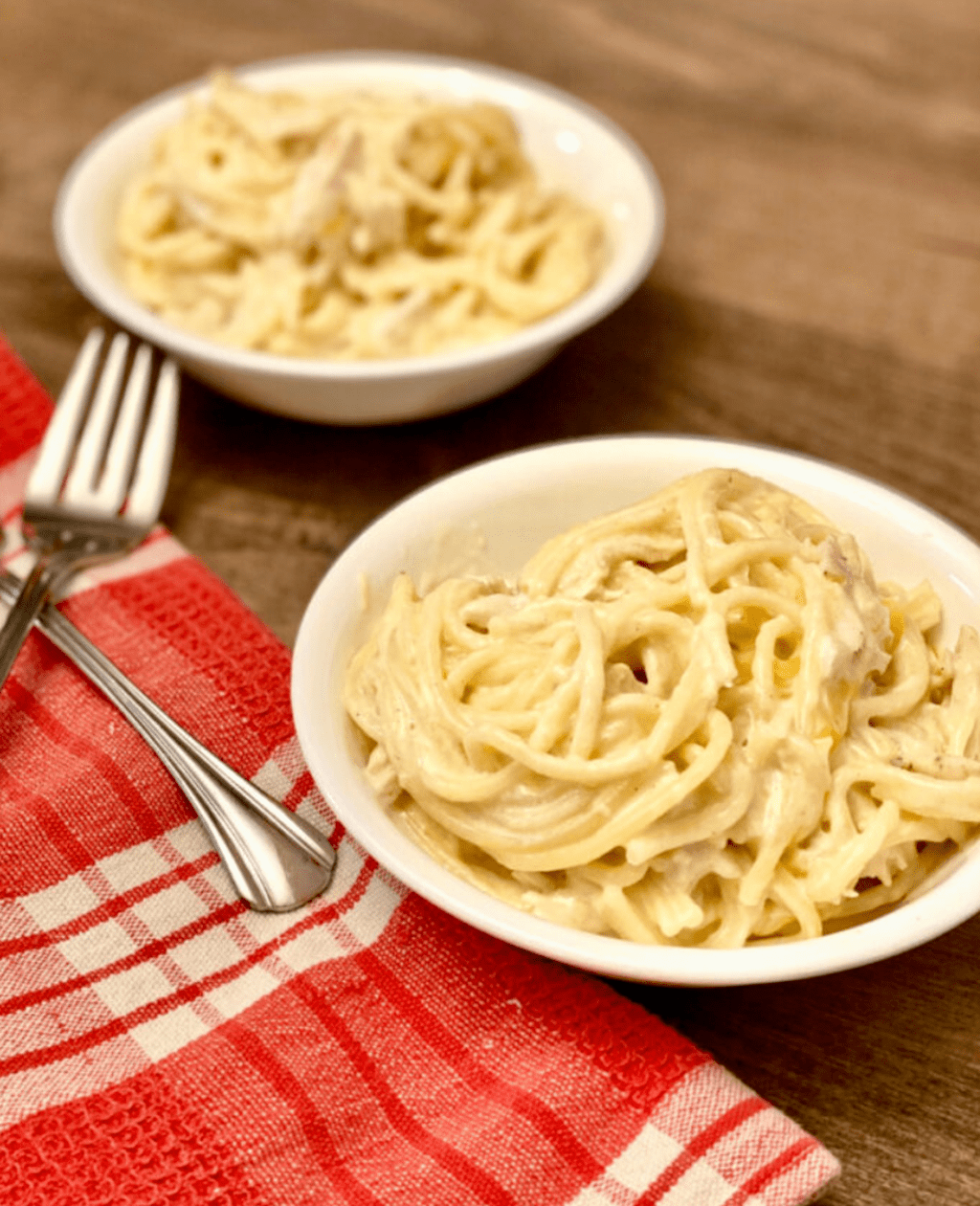 Instant Pot Creamy Chicken Spaghetti