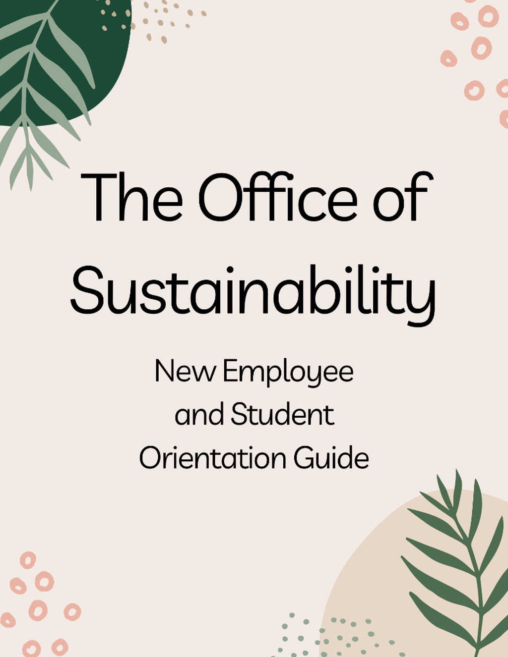 Sustainable UFV Introduction Guide