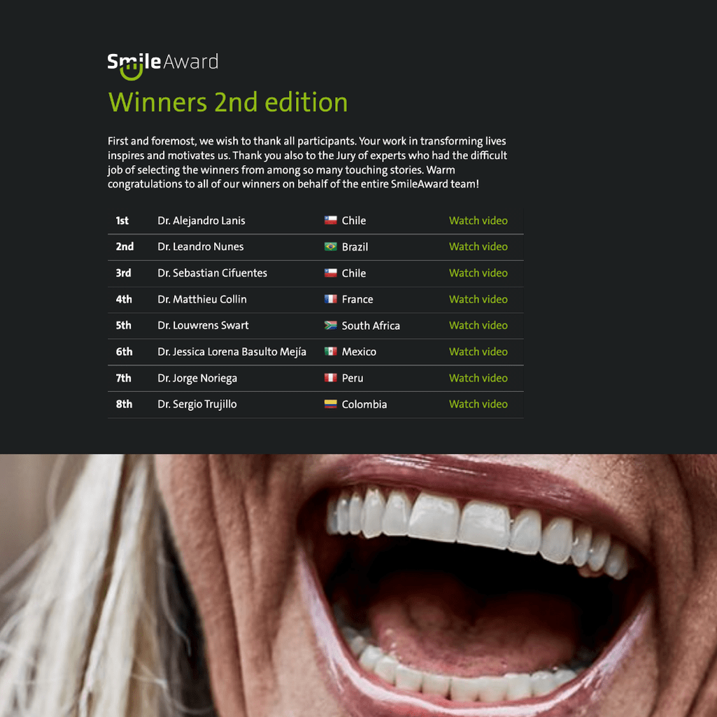 Smile Award Winners 2nd edition