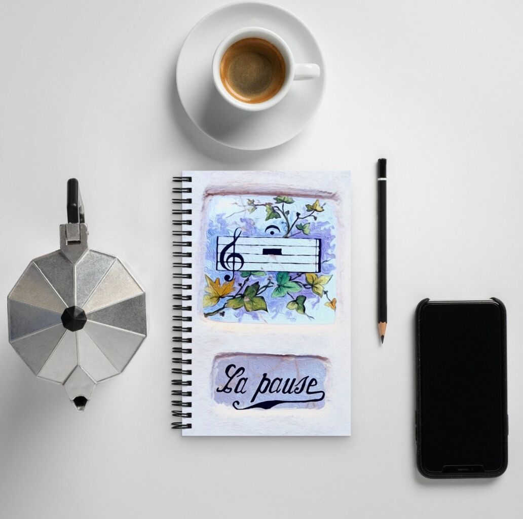 La Pause Spiral Notebook