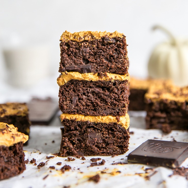 Flourless Pumpkin Brownies