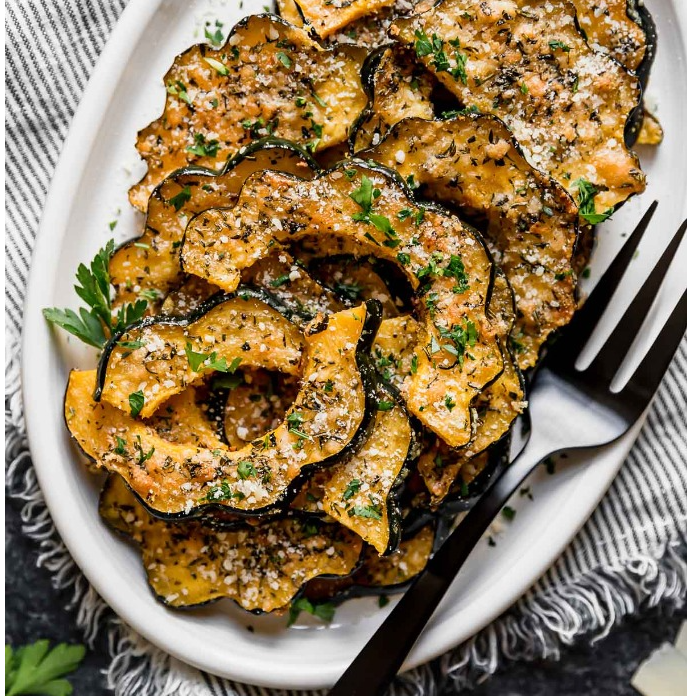 Herb Roasted Acorn Squash with Parmesan (static reel)