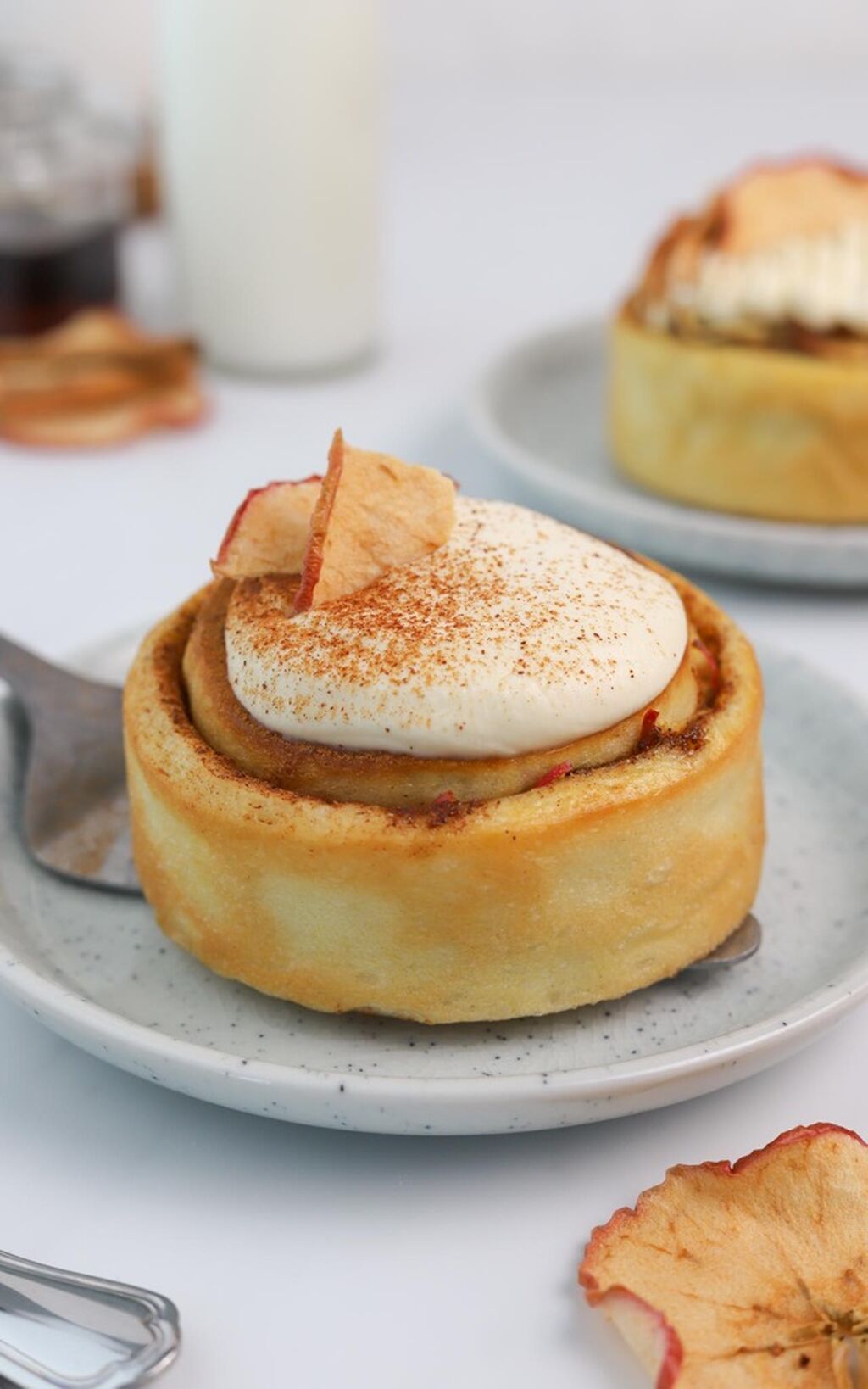 Apple Cinnamon Rolls with Maple Frosting