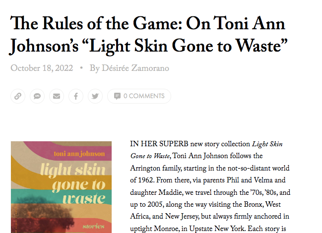 Los Angeles Review of Books review of Light Skin Gone to Waste