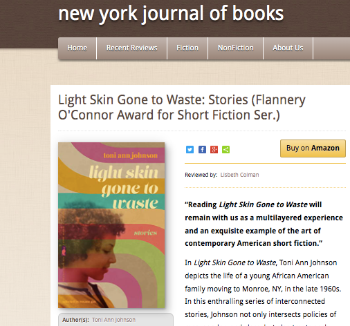 NY Journal of Books Review of Light Skin Gone to Waste
