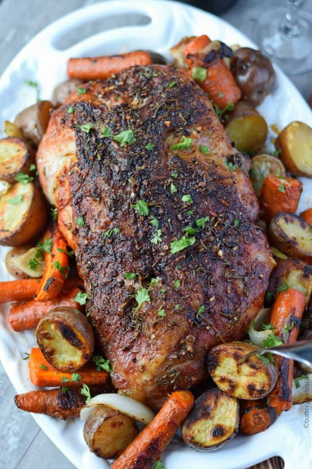 Garlic Rosemary Pork Shoulder