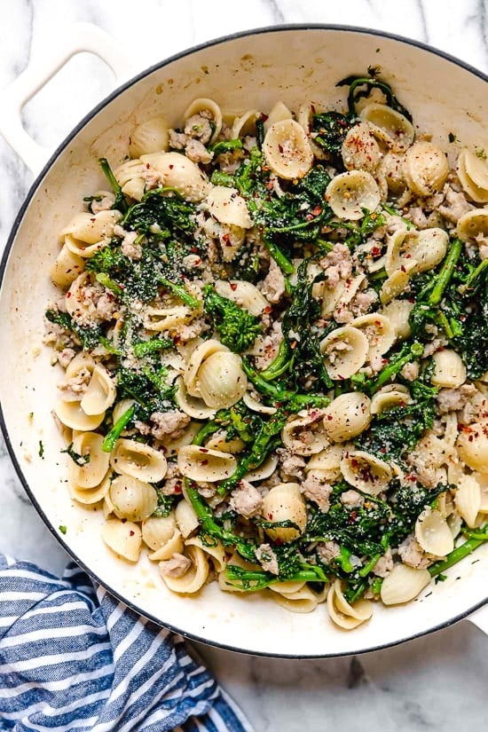 Orecchiette with Sausage and Broccoli Rabe